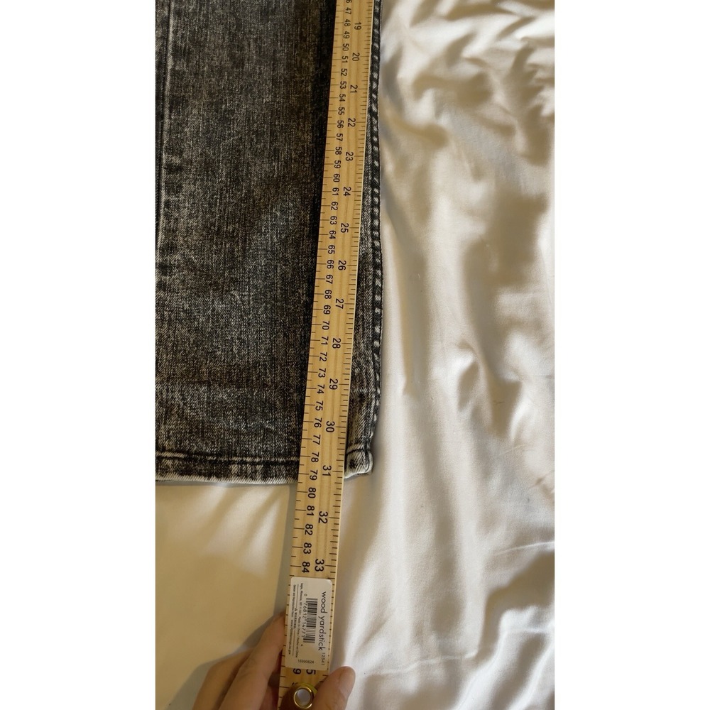 Guess Jeans Los Angeles Black Acid Wash Women's Size 28 Skinny Stretch Jeans - Picture 4 of 11